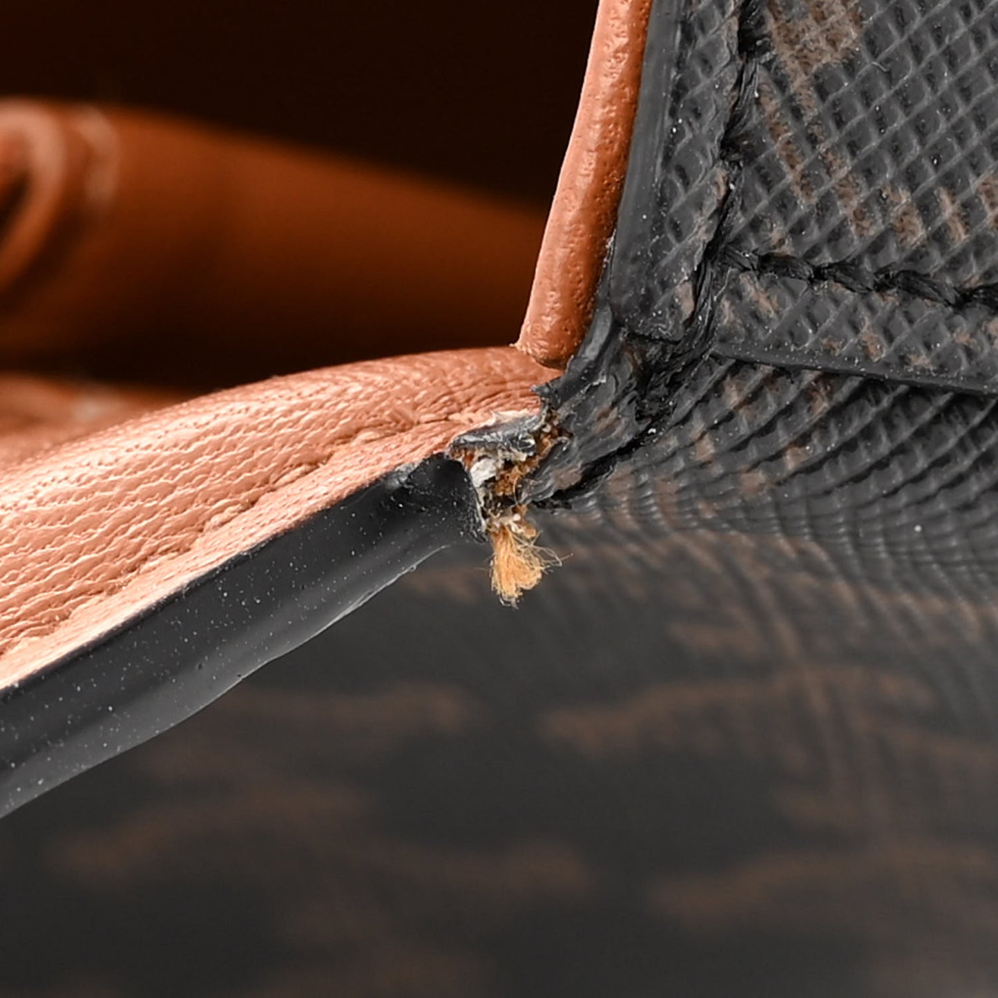 Triomphe Canvas Chain Bag Tan