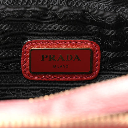 Prada Vitello Daino Medium Double Zip Shoulder Bag Rosso 7 of 10
