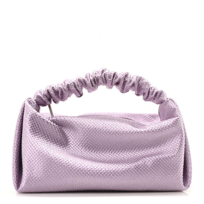 Alexander Wang Mesh Crystal Rhinestone Mini Scrunchie Clutch Winsome Orchid 1 of 10