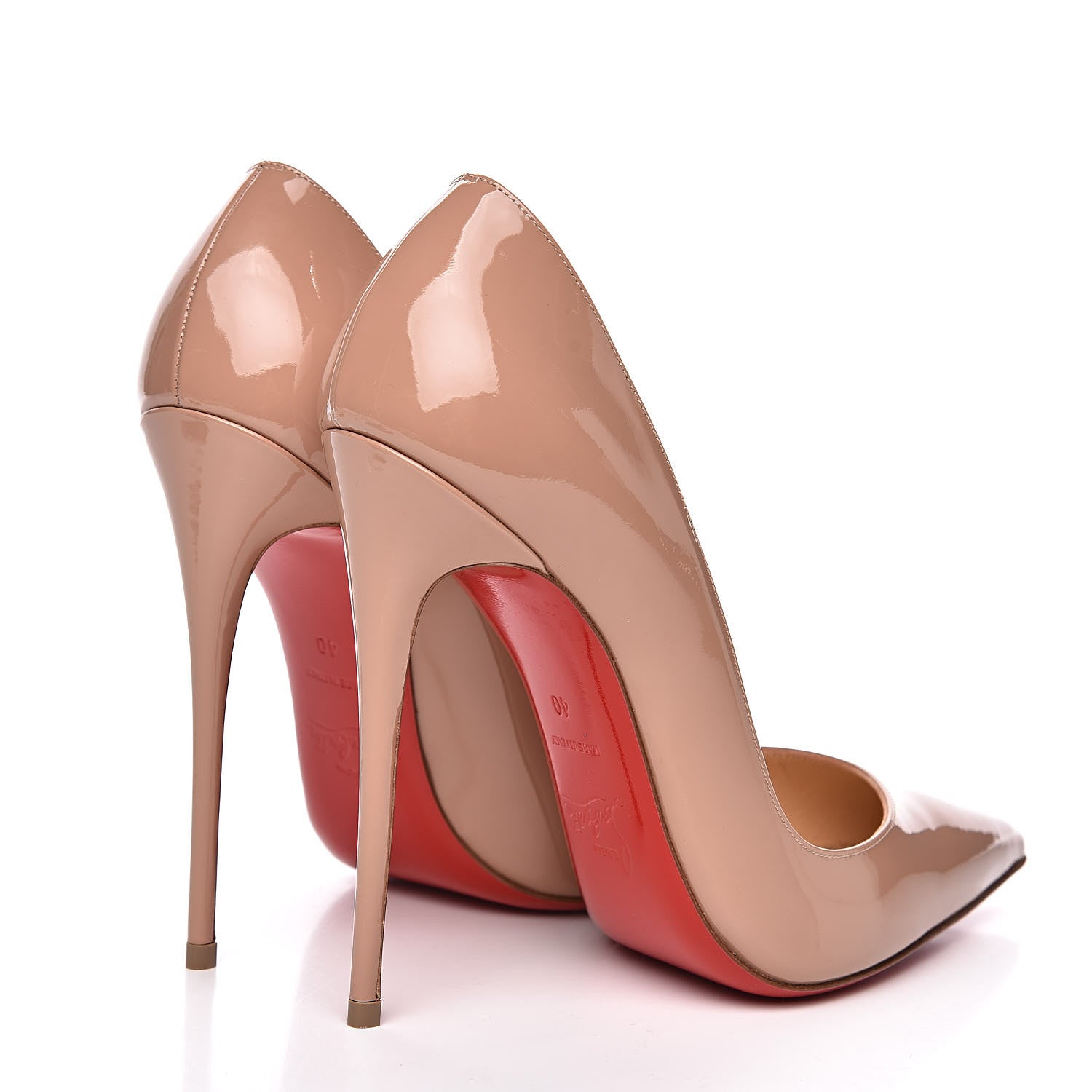 Christian Louboutin Patent So Kate 120 Pumps 40 Nude 4 of 8