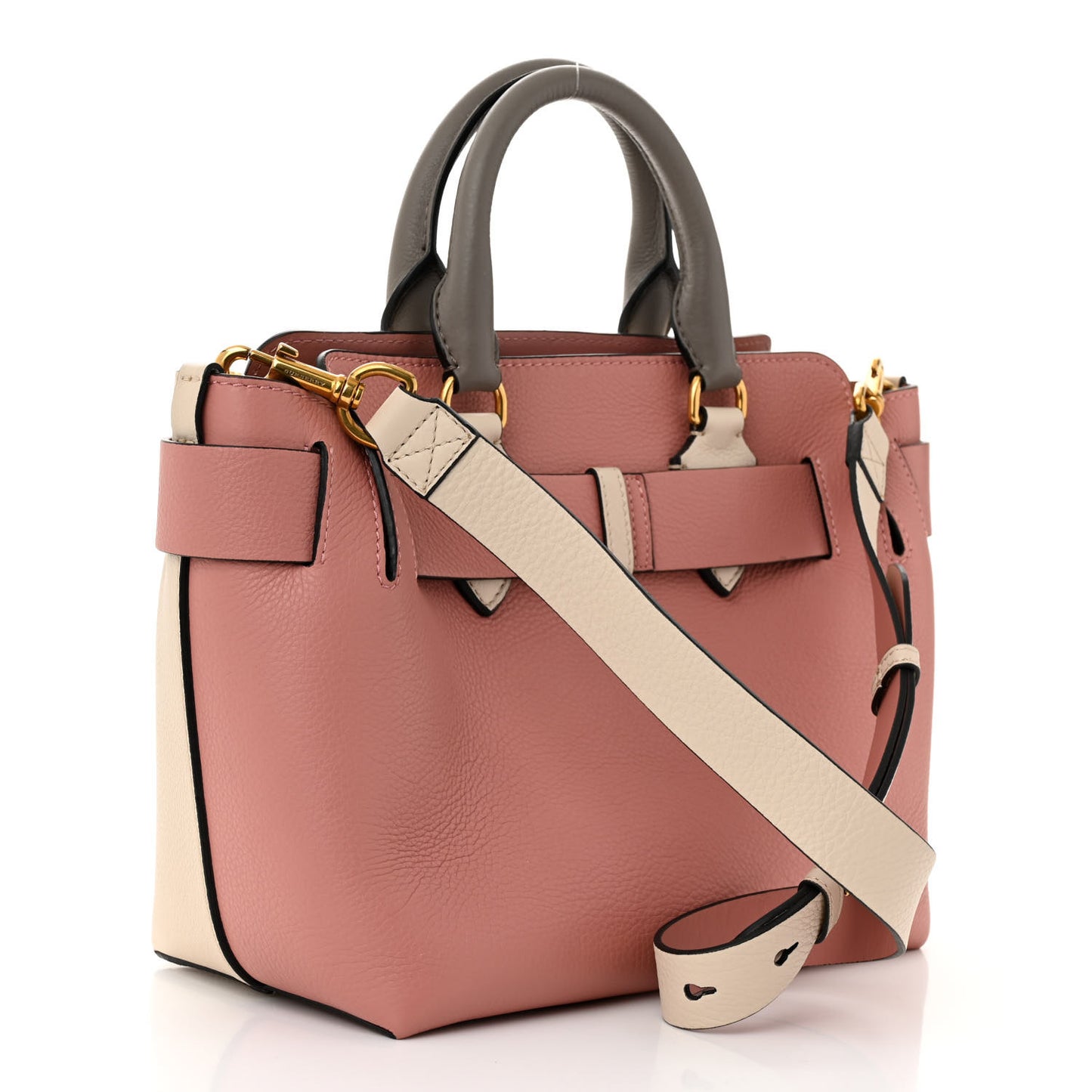Marais Calfskin Small Belt Bag Limestone Dusty Rose