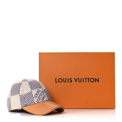Louis Vuitton Wool Damier Azur Cap M 8 of 8
