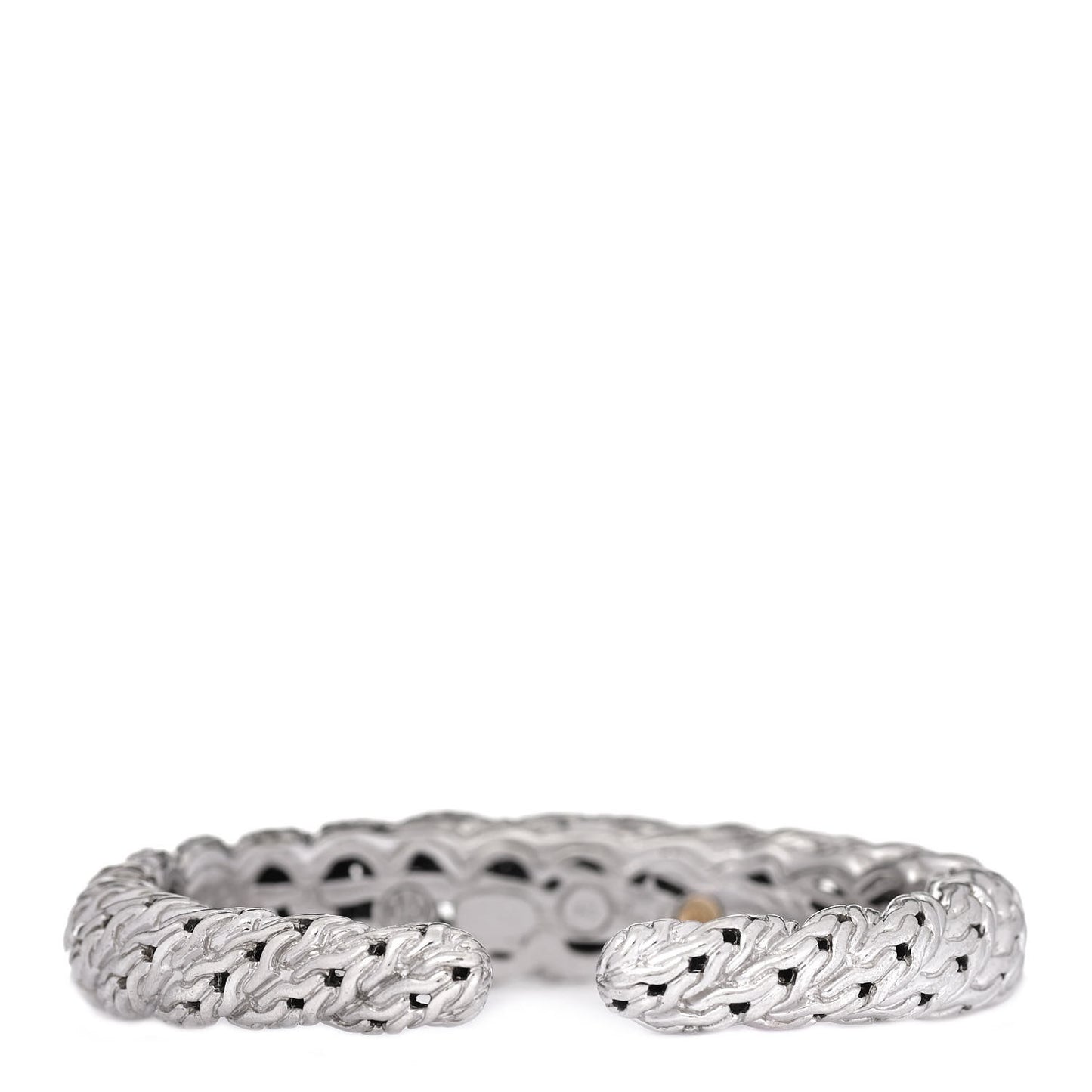Sterling Silver Diamond Classic Chain Cuff Bracelet