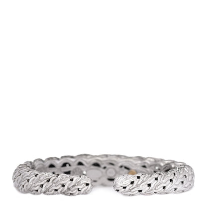 John Hardy Sterling Silver Diamond Classic Chain Cuff Bracelet 3 of 7