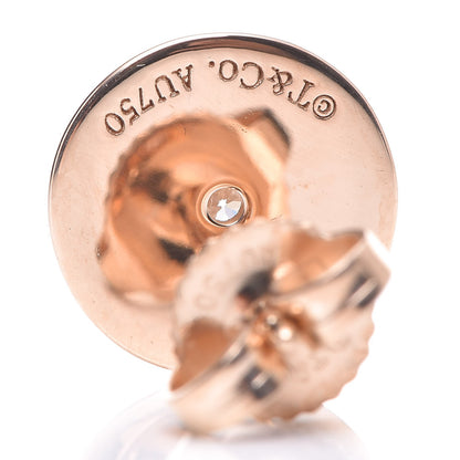 Tiffany 18K Rose Gold Diamond Mini Atlas Earrings 4 of 6