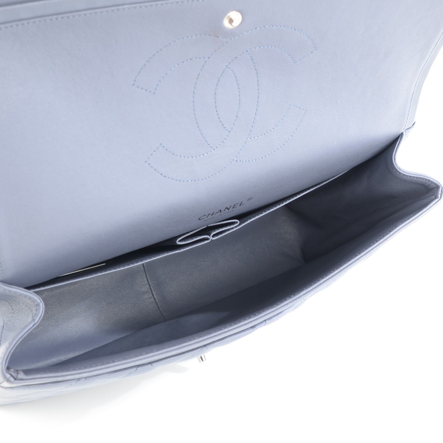 Chanel Lambskin Quilted Maxi Double Flap Purple 9 of 9