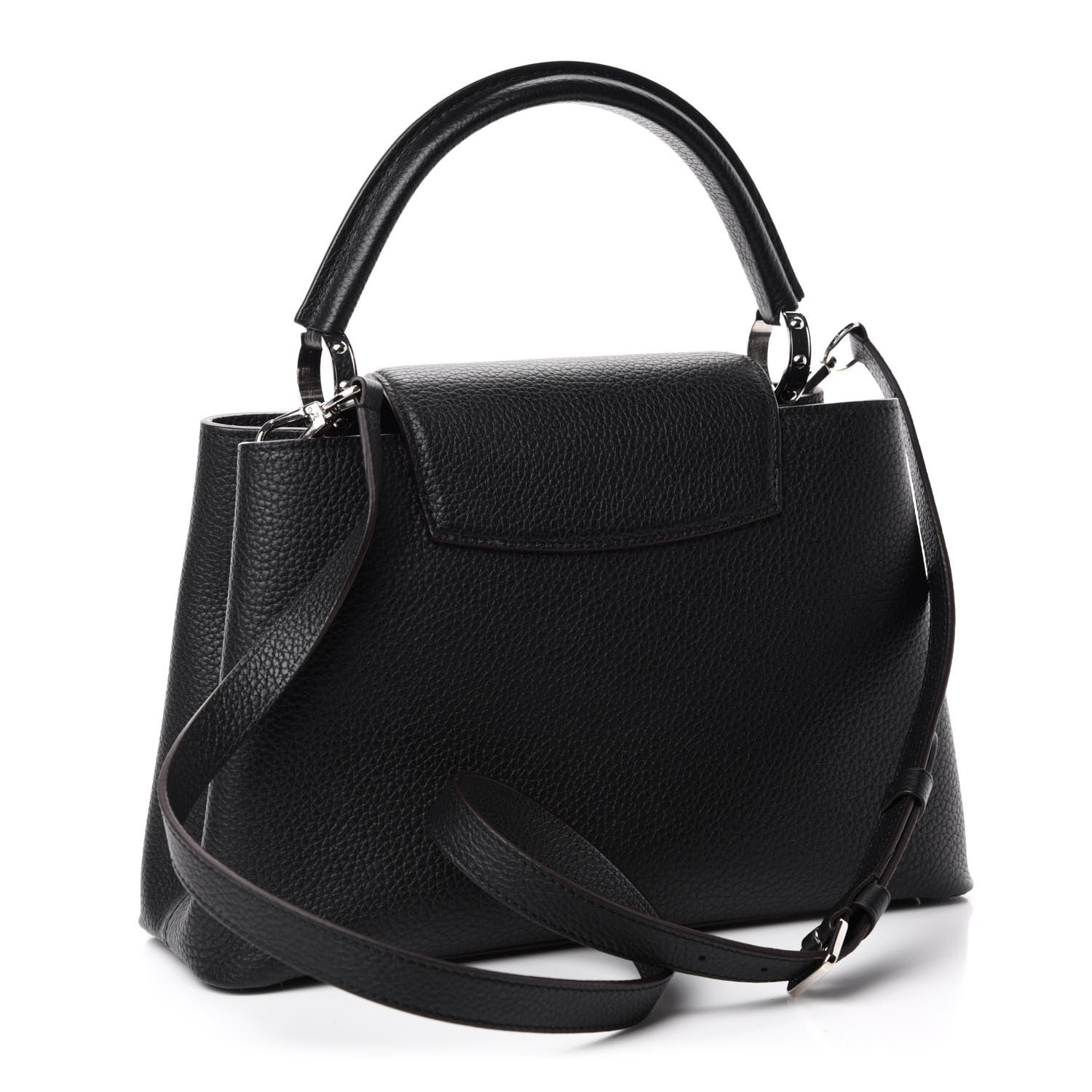 Louis Vuitton Taurillon Capucines PM Black 3 of 9