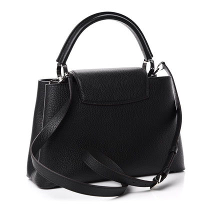 Louis Vuitton Taurillon Capucines PM Black 3 of 9