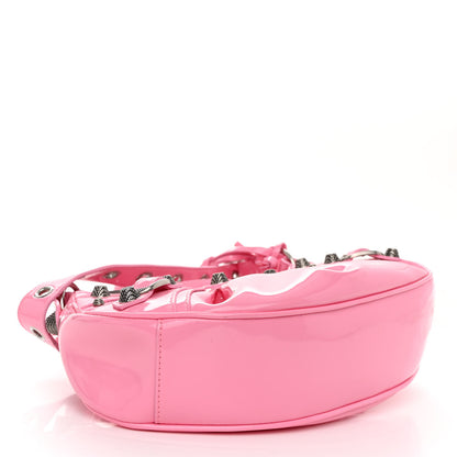 Balenciaga Patent Faux Leather Le Cagole Shoulder Bag XS Sweet Pink 4 of 9