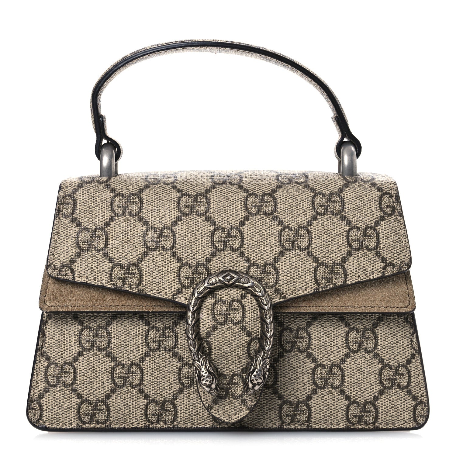 Gucci GG Supreme Monogram Mini Dionysus Top Handle Bag Taupe 1 of 9