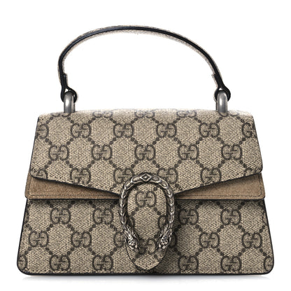 Gucci GG Supreme Monogram Mini Dionysus Top Handle Bag Taupe 1 of 9