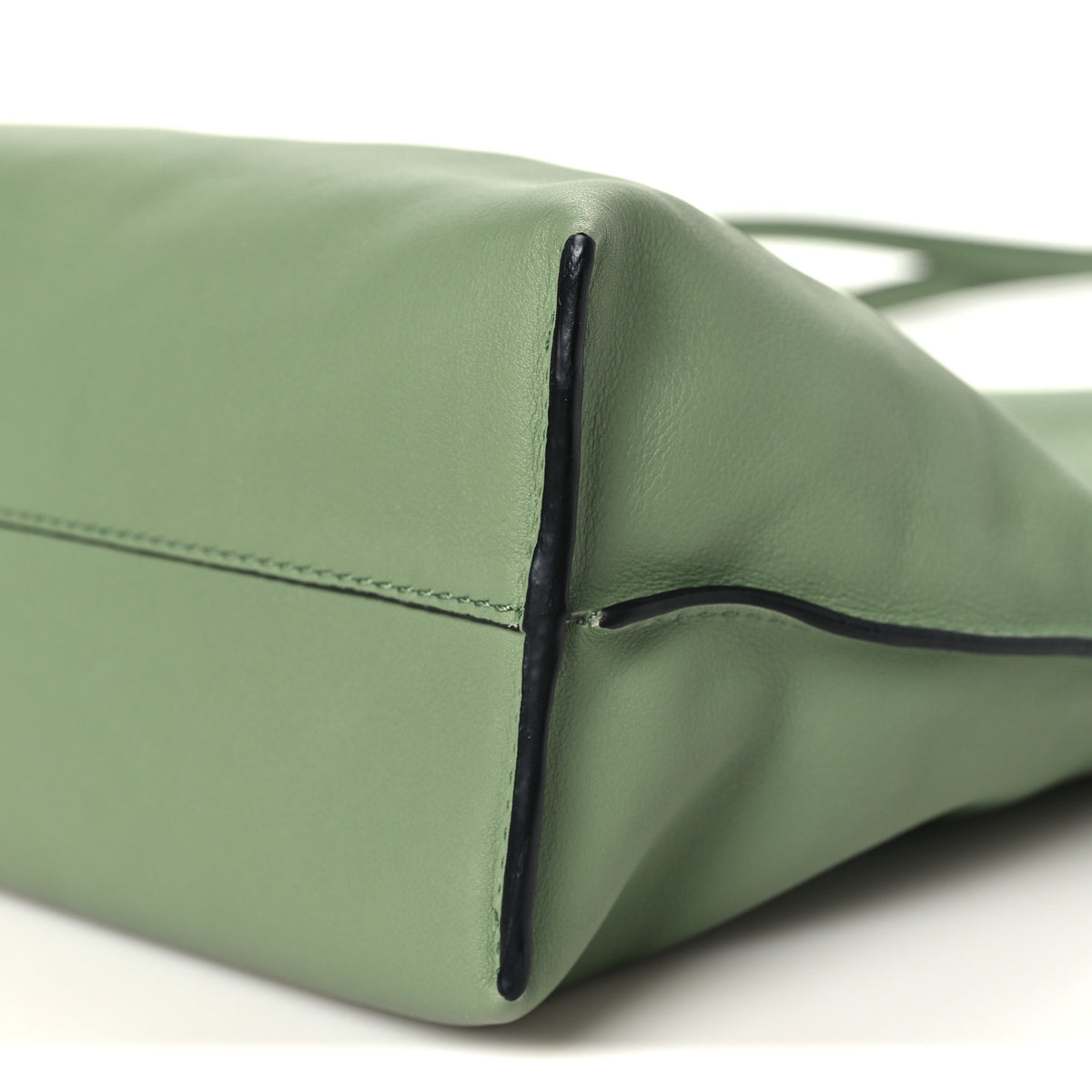 Nappa Calfskin Medium Flamenco Knot Clutch Rosemary