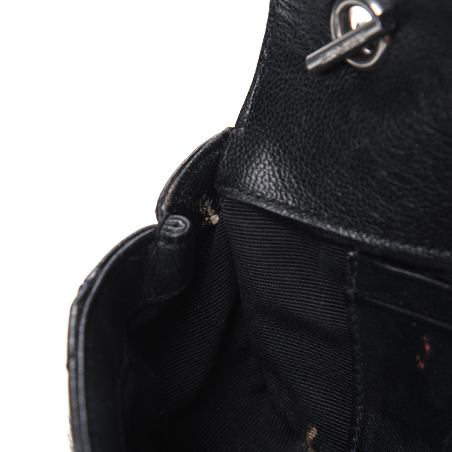 Calfskin Matelasse Monogram Classic Baby Punk Chain Bag Black