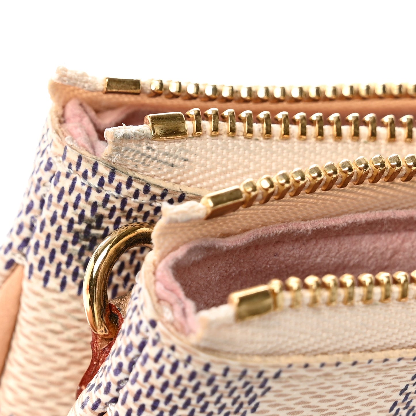 Damier Azur Double Zip Pochette