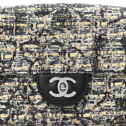 Chanel Tweed Flap Bag White Black Multicolor 8 of 10