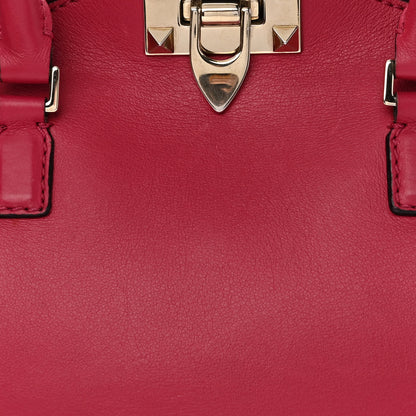 Valentino Garavani Vitello Small Rockstud Double Handle Tote Cyclamin 7 of 9