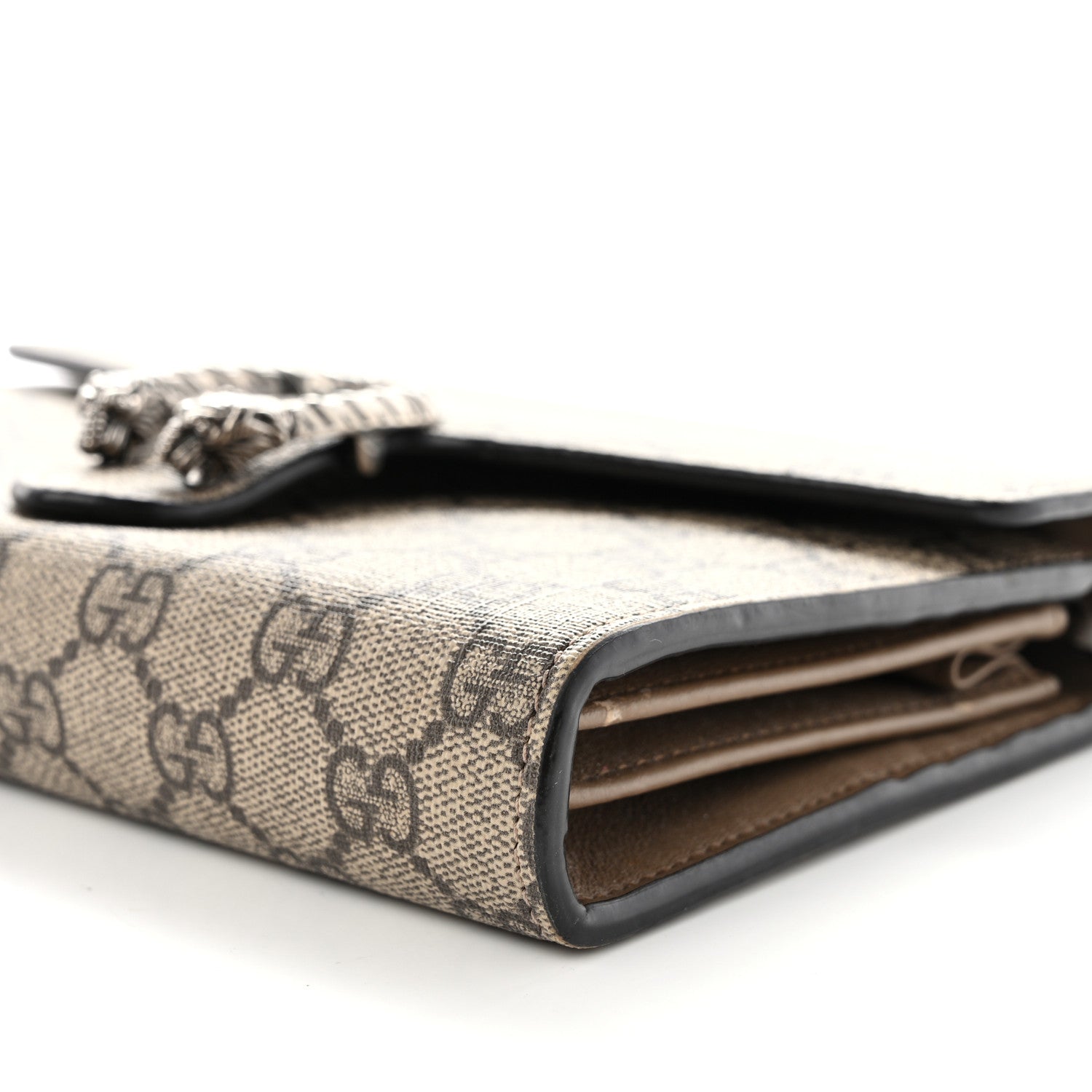 Gucci GG Supreme Monogram Mini Dionysus Chain Wallet Beige Taupe 10 of 13