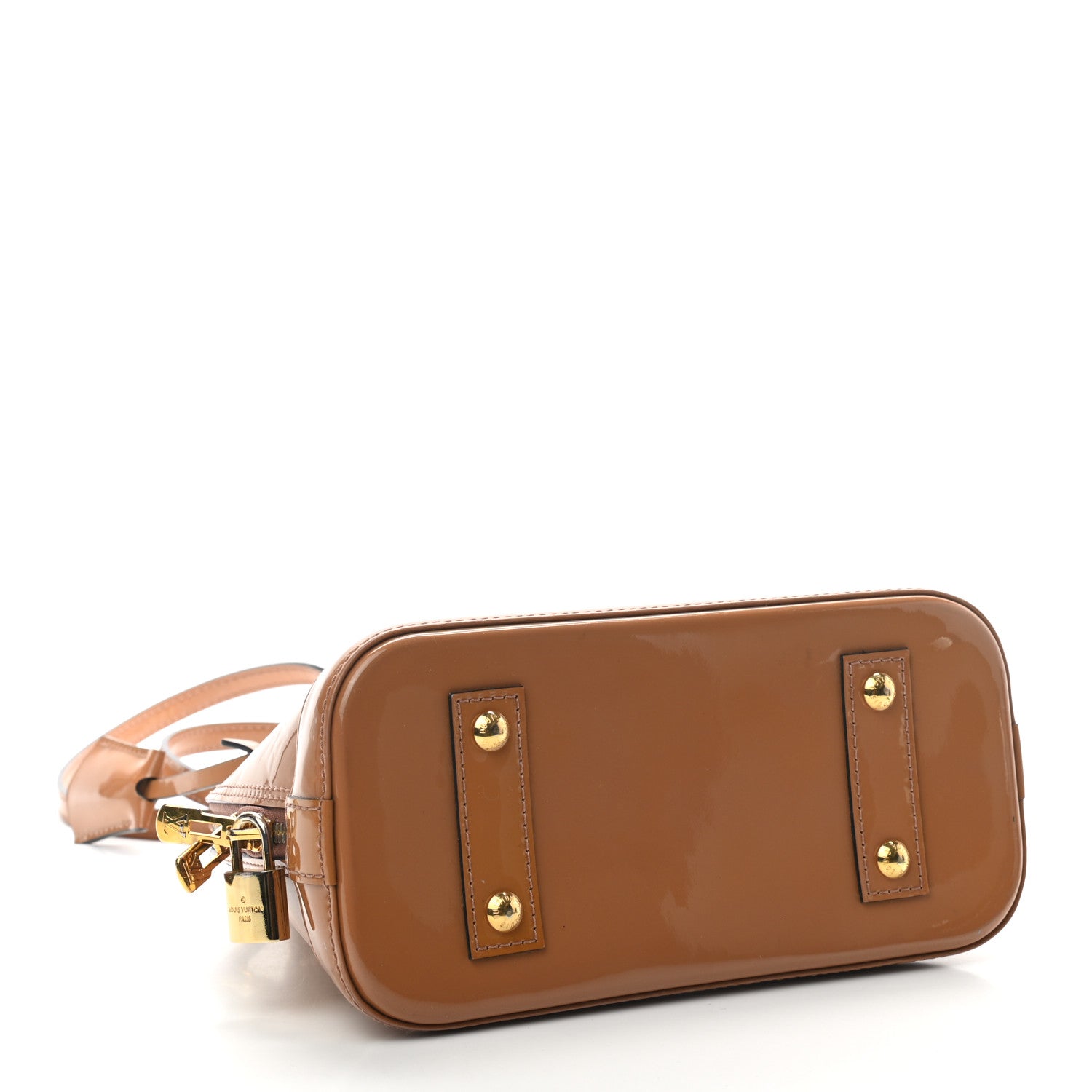Louis Vuitton Vernis Alma BB Rose Velours 4 of 9