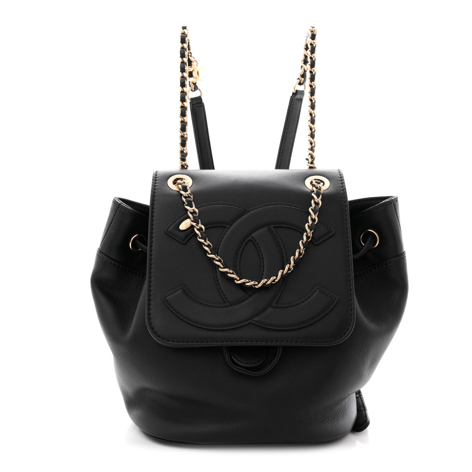 Chanel Lambskin CC Mania Backpack Black 1 of 11
