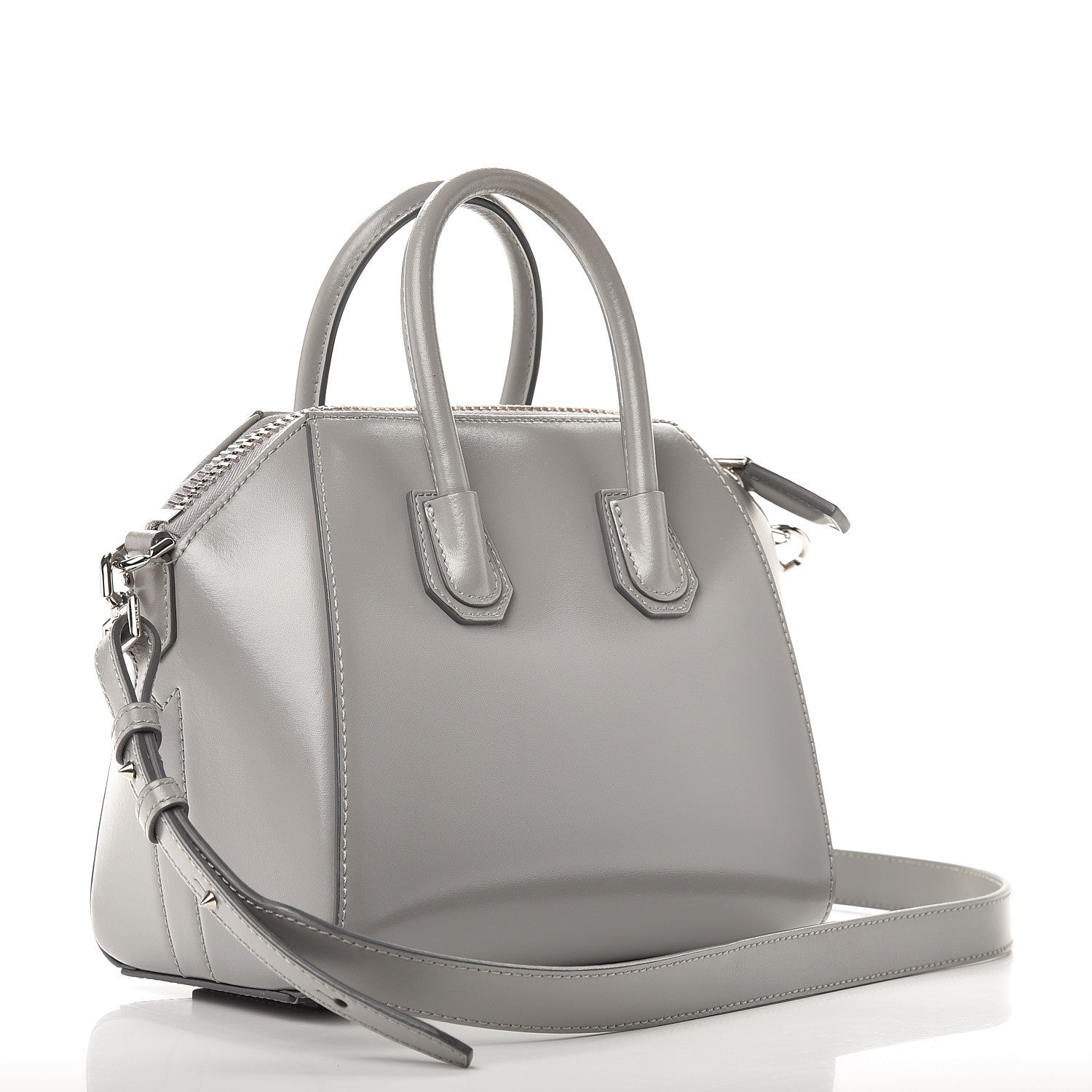 Givenchy Shiny Lord Calfskin Mini Antigona Medium Grey 4 of 8