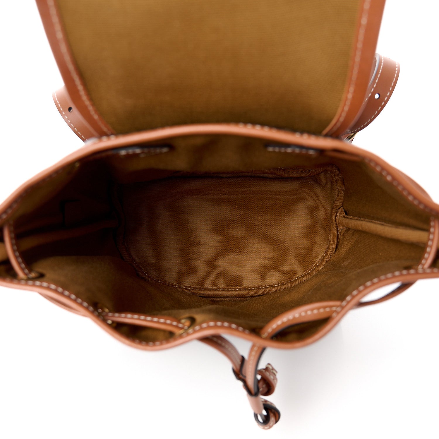 Celine Triomphe Canvas Calfskin Mini Folco Backpack Tan 5 of 10