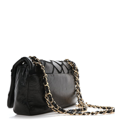 Chanel Lambskin Jersey Scales Flap Black 3 of 10
