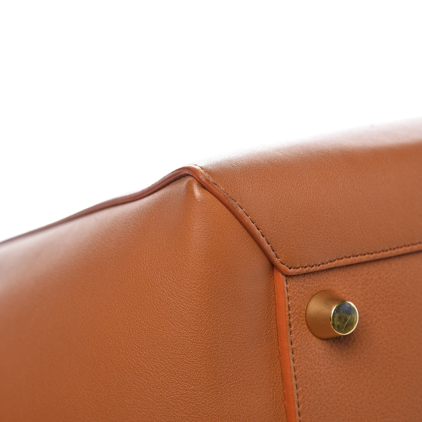 Smooth Calfskin Small Bi-Color Belt Bag Tan