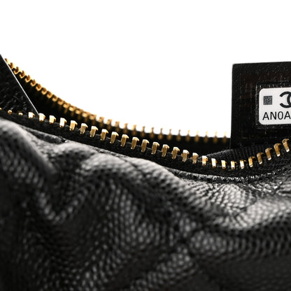 Chanel Caviar Quilted Polly Pocket Pouch Hobo Black 6 of 9