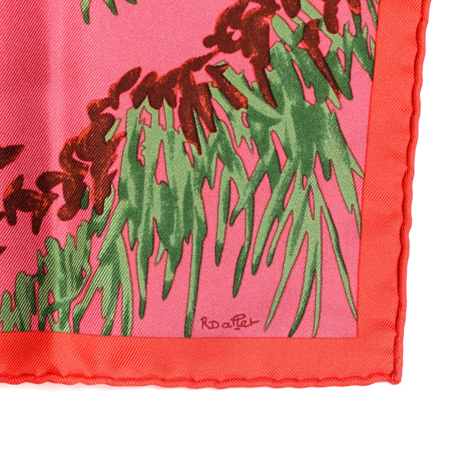 Hermes Silk Les Tigreaux Pocket Square 3 of 5