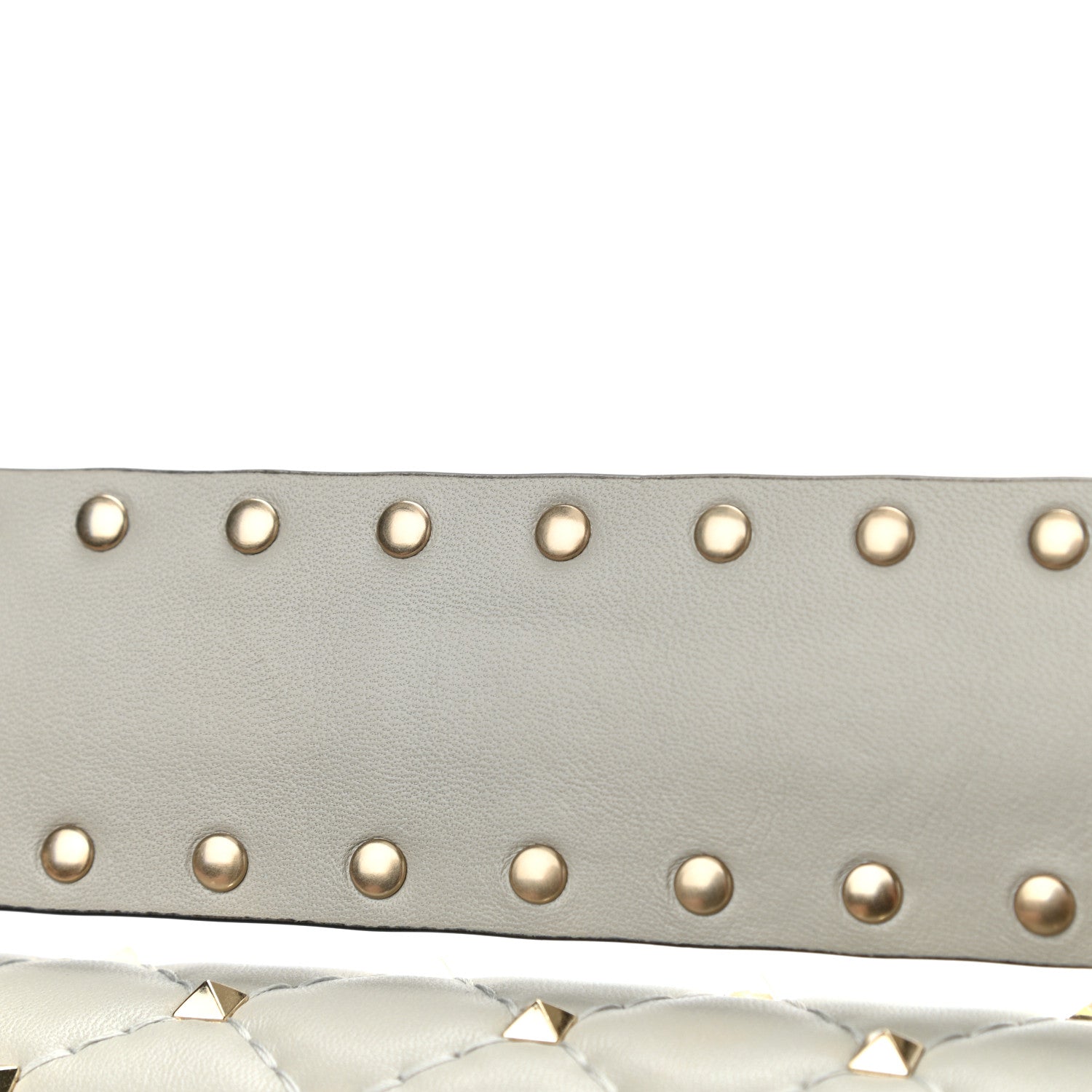 Valentino Garavani Nappa Medium Rockstud Spike Shoulder Bag Opal Grey 12 of 12