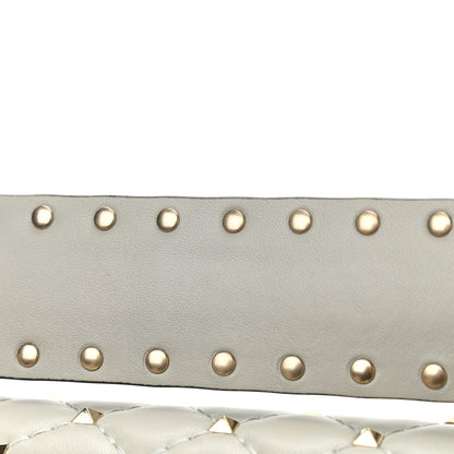 Valentino Garavani Nappa Medium Rockstud Spike Shoulder Bag Opal Grey 12 of 12