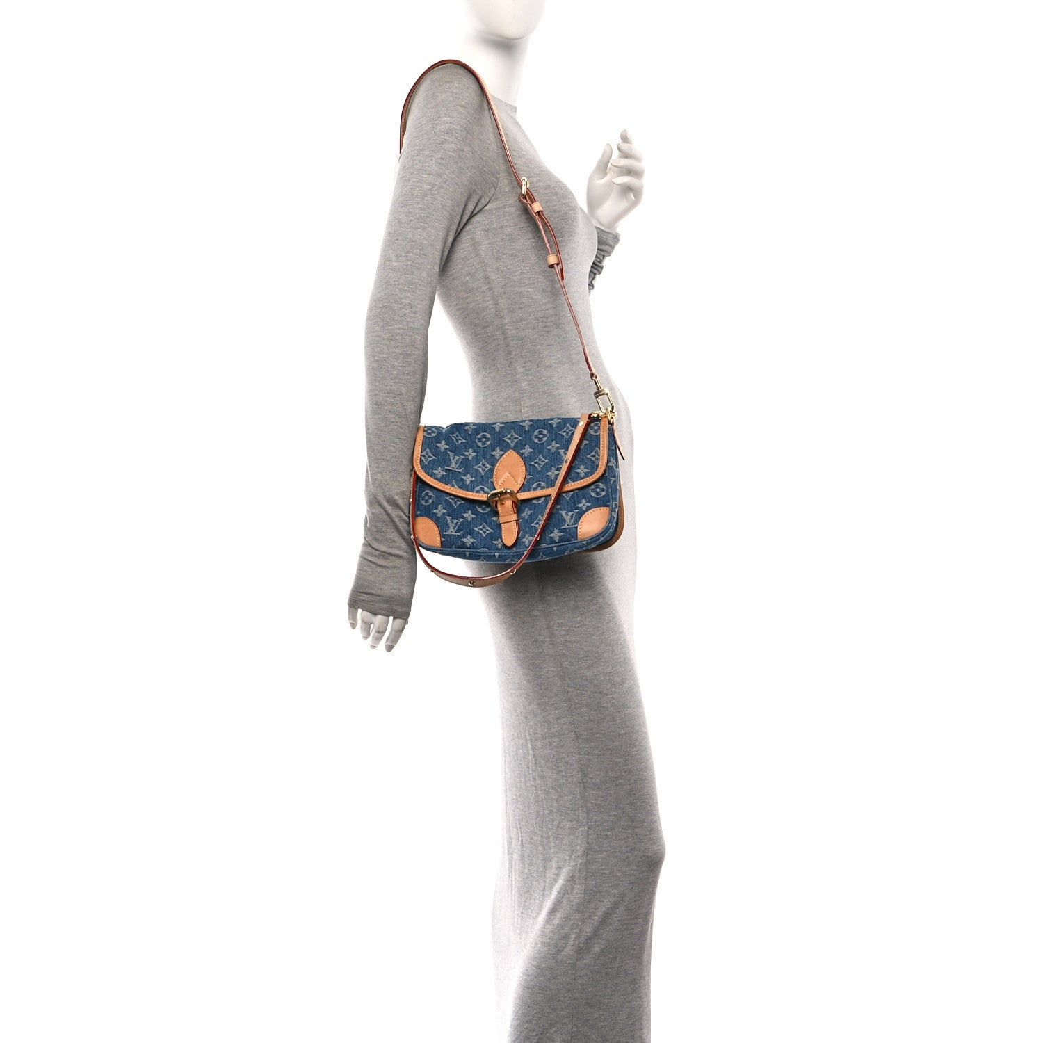 Louis Vuitton Monogram Denim Diane Blue 2 of 10