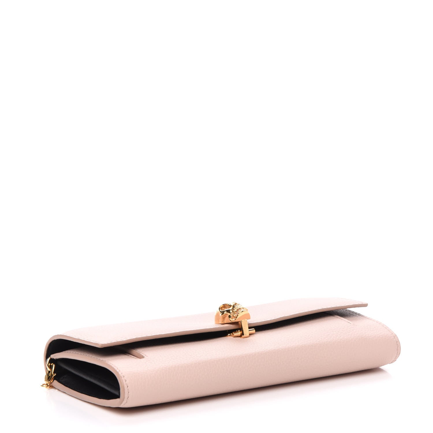 Alexander McQueen Pebbled Calfskin Skull Wallet on Chain Teint 4 of 12