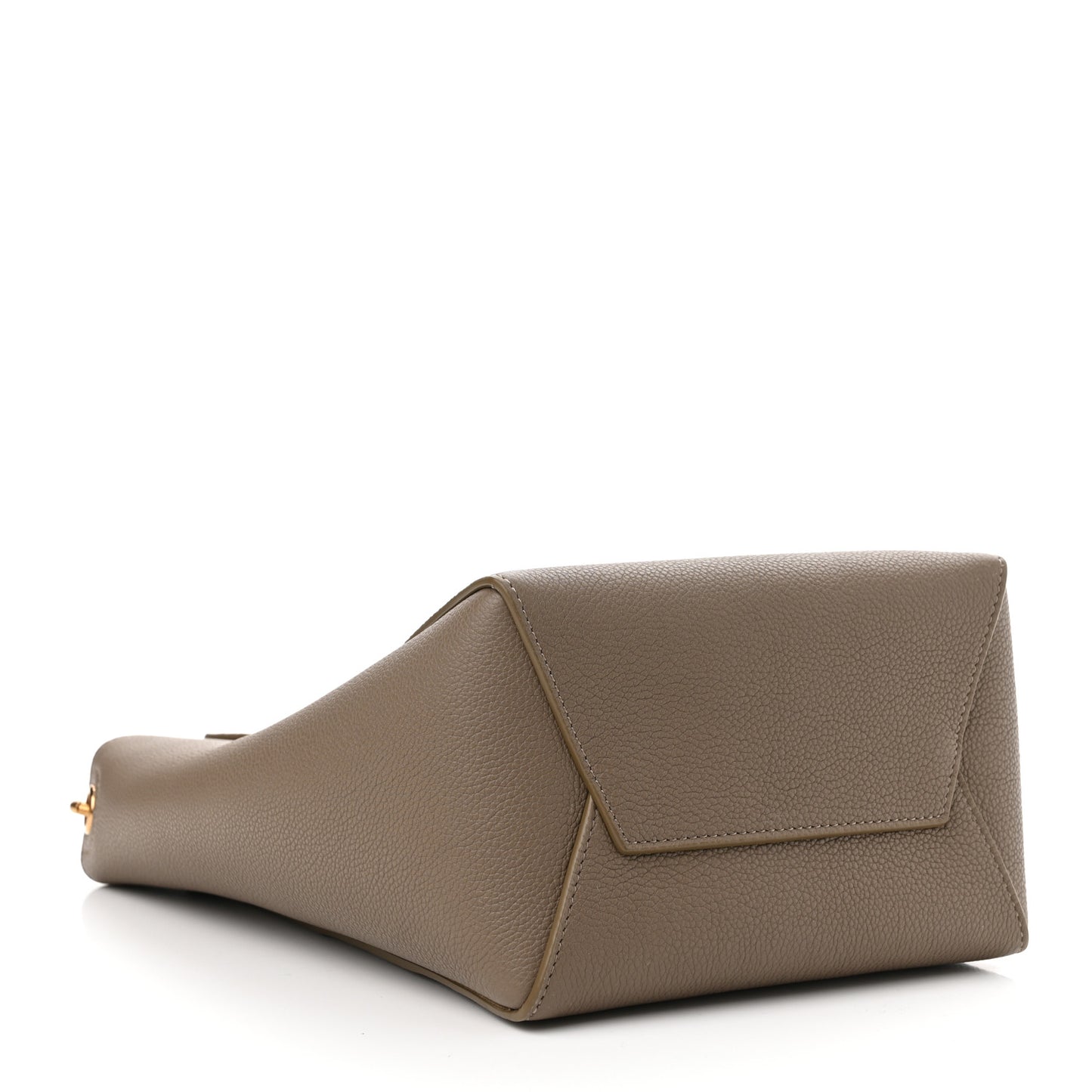 Soft Grained Calfskin Small Sangle Bucket Bag Taupe