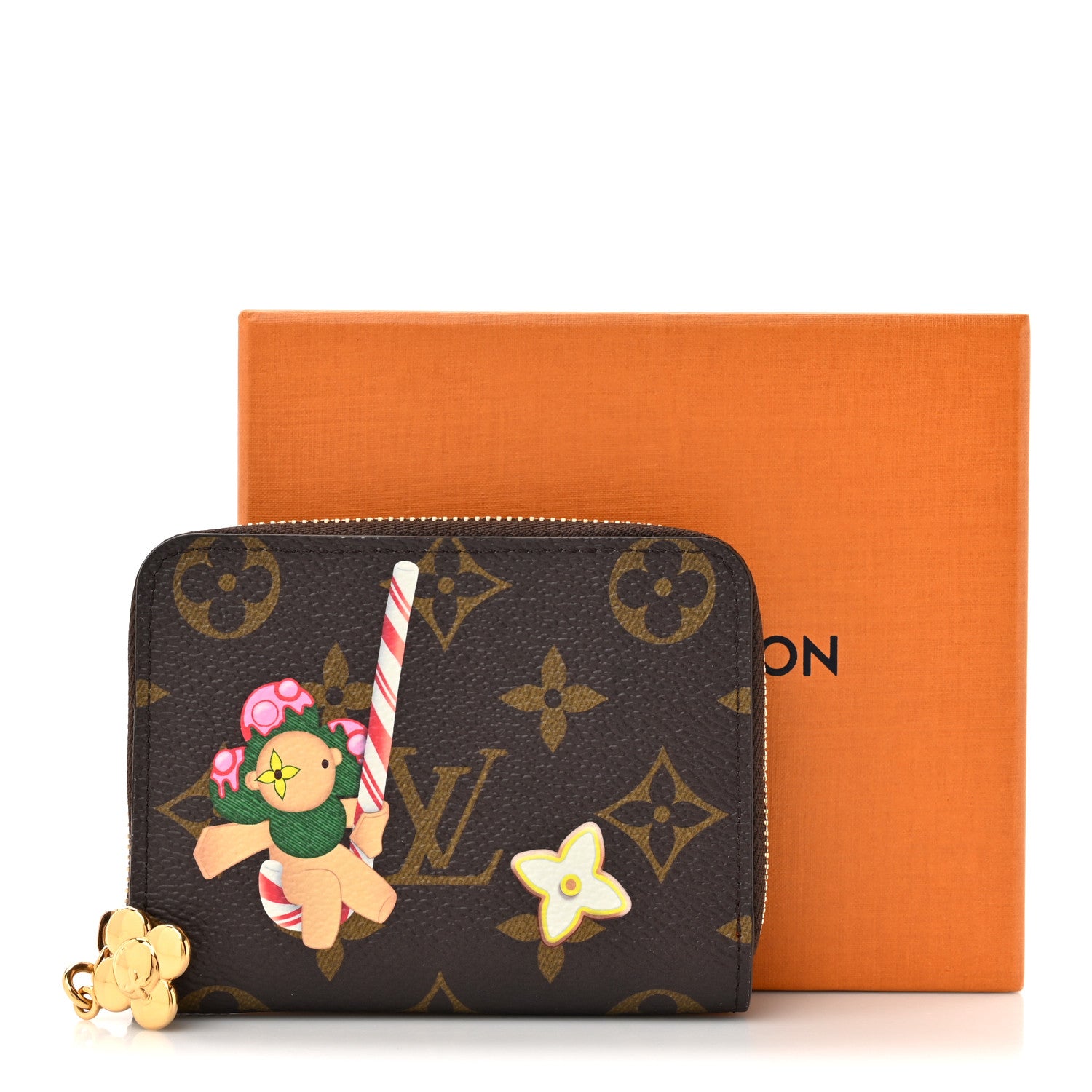 Louis Vuitton Monogram 2024 Christmas Animation Candy Factory Zippy Coin Purse Candy Red 10 of 10