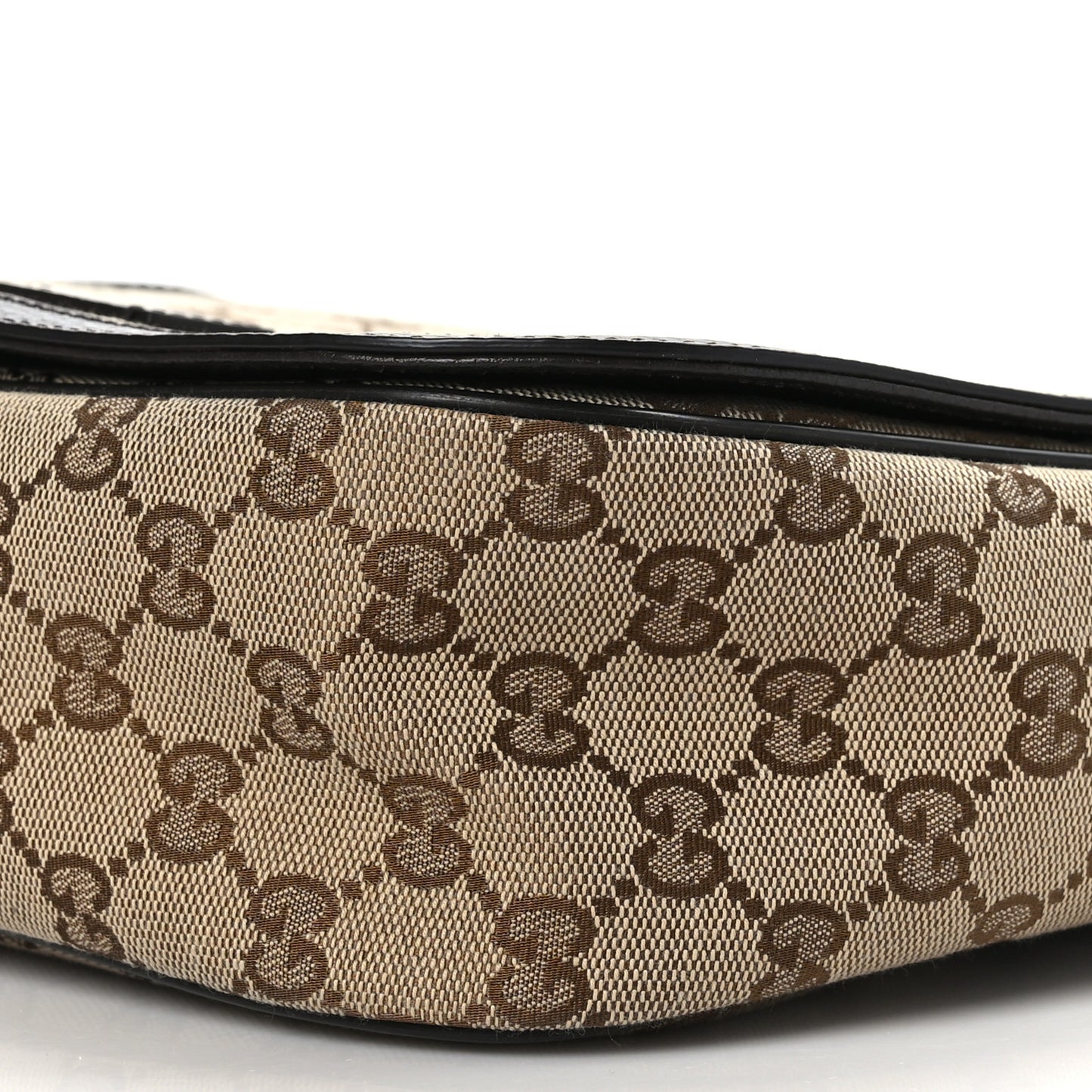 Monogram Flap Messenger Bag Beige Dark Brown
