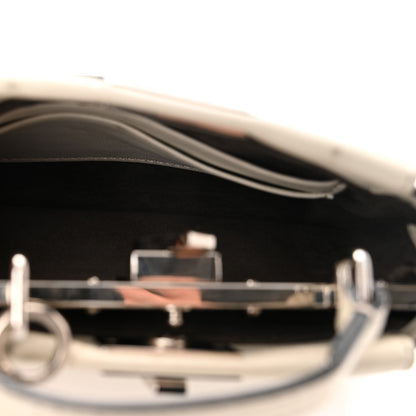 Fendi Shiny Nappa Micro Peekaboo Iconic Satchel White 5 of 10