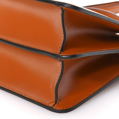 Fendi Vitello King Luxor Shiny Nappa Medium Peekaboo I SEE U East West Satchel Brandy Light Rose 10 of 12