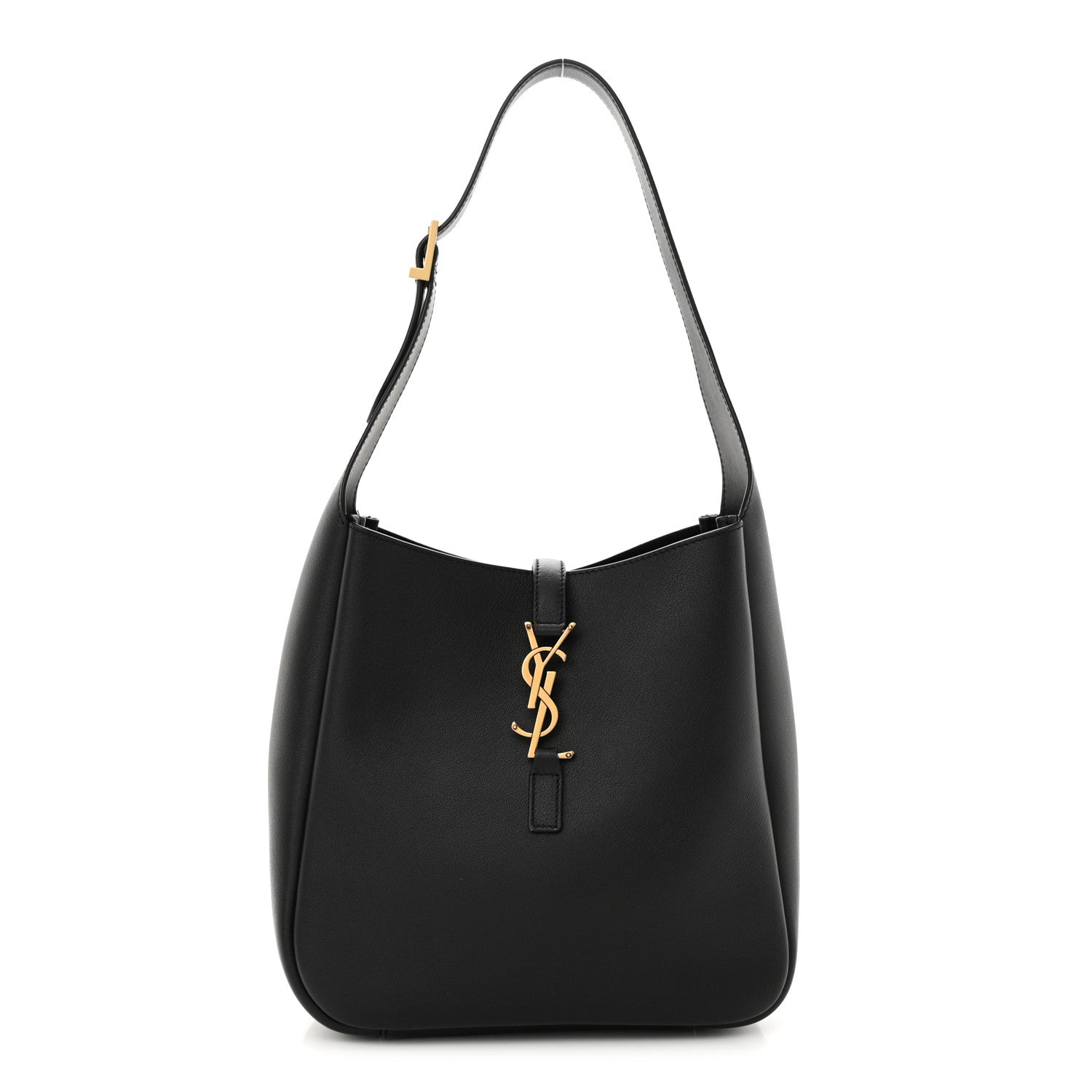 Saint Laurent Smooth Calfskin Small Le 5 A 7 Soft Hobo Black 1 of 10