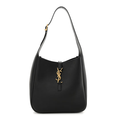 Saint Laurent Smooth Calfskin Small Le 5 A 7 Soft Hobo Black 1 of 10