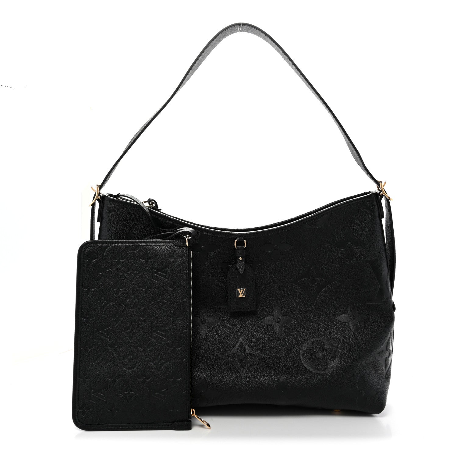 Louis Vuitton Empreinte Monogram Giant CarryAll MM Black 3 of 10