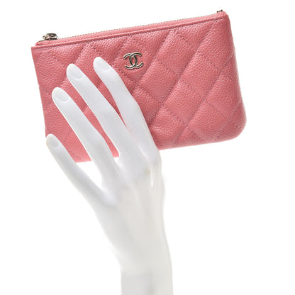 Chanel Caviar Quilted Small Cosmetic Case Pink 2 of 8