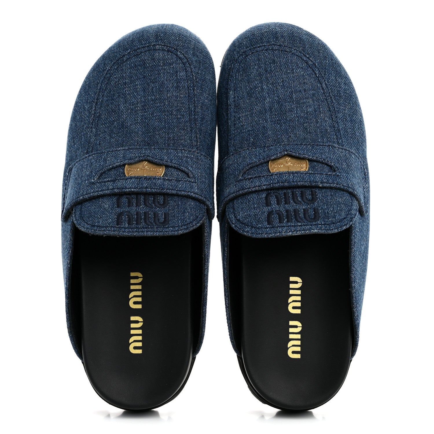 Miu Miu Denim Mules 37.5 Denim 2 of 14