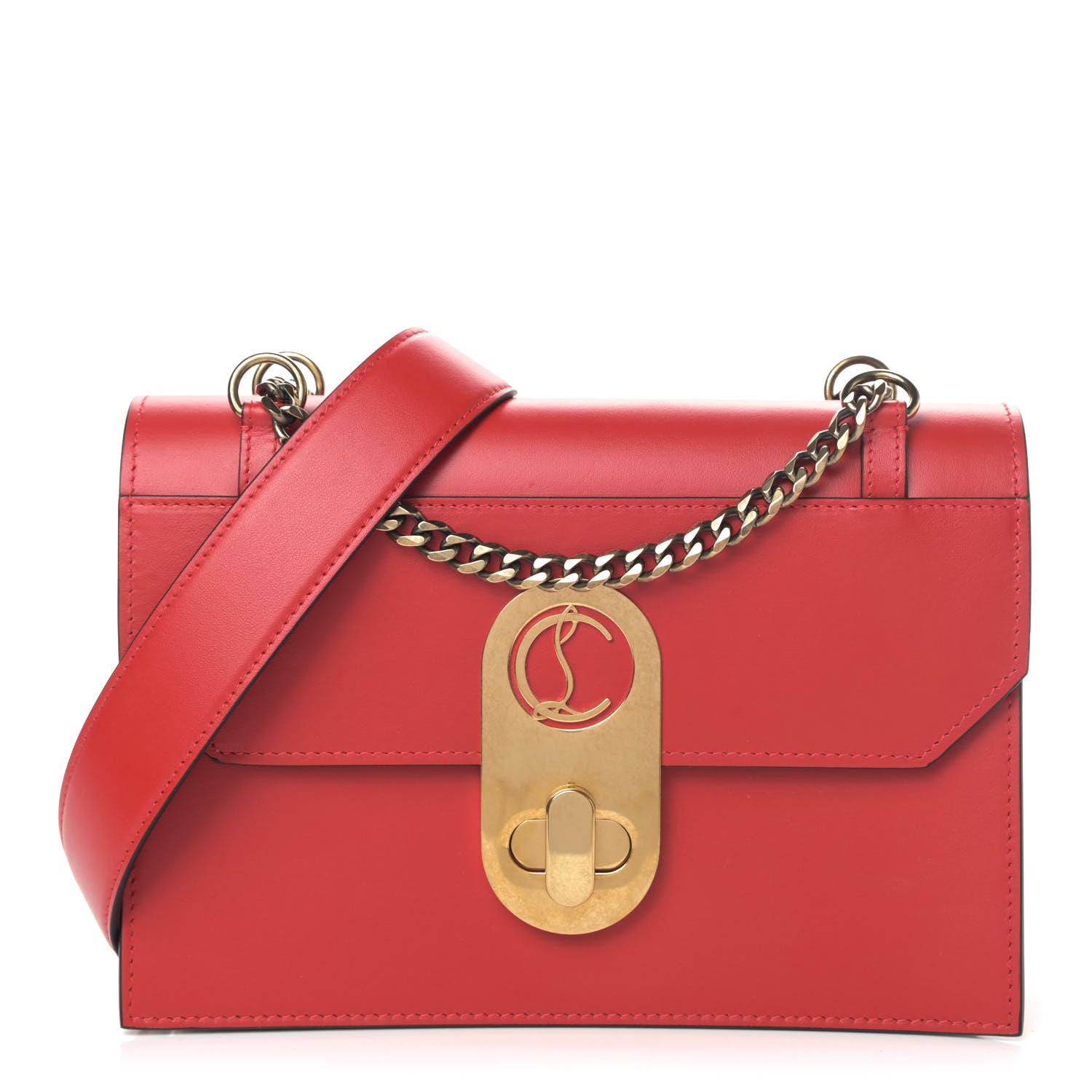 Christian Louboutin Calfskin Large Elisa Shoulder Bag Loubi 1 of 4