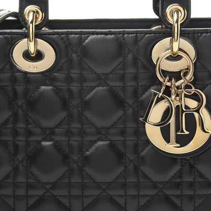Christian Dior Lambskin Cannage Small My ABCDior Lady Dior Black 8 of 13