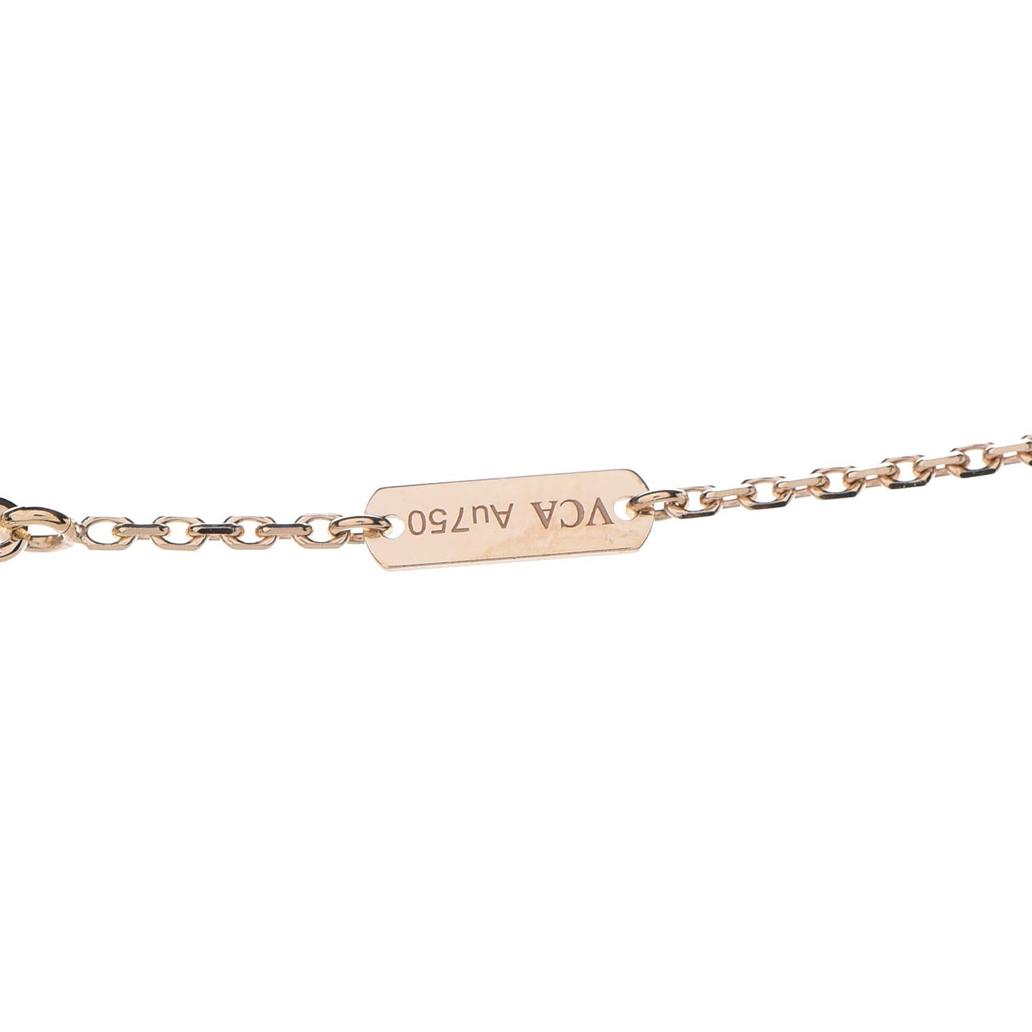 18K Yellow Gold Vintage Alhambra Pendant Necklace