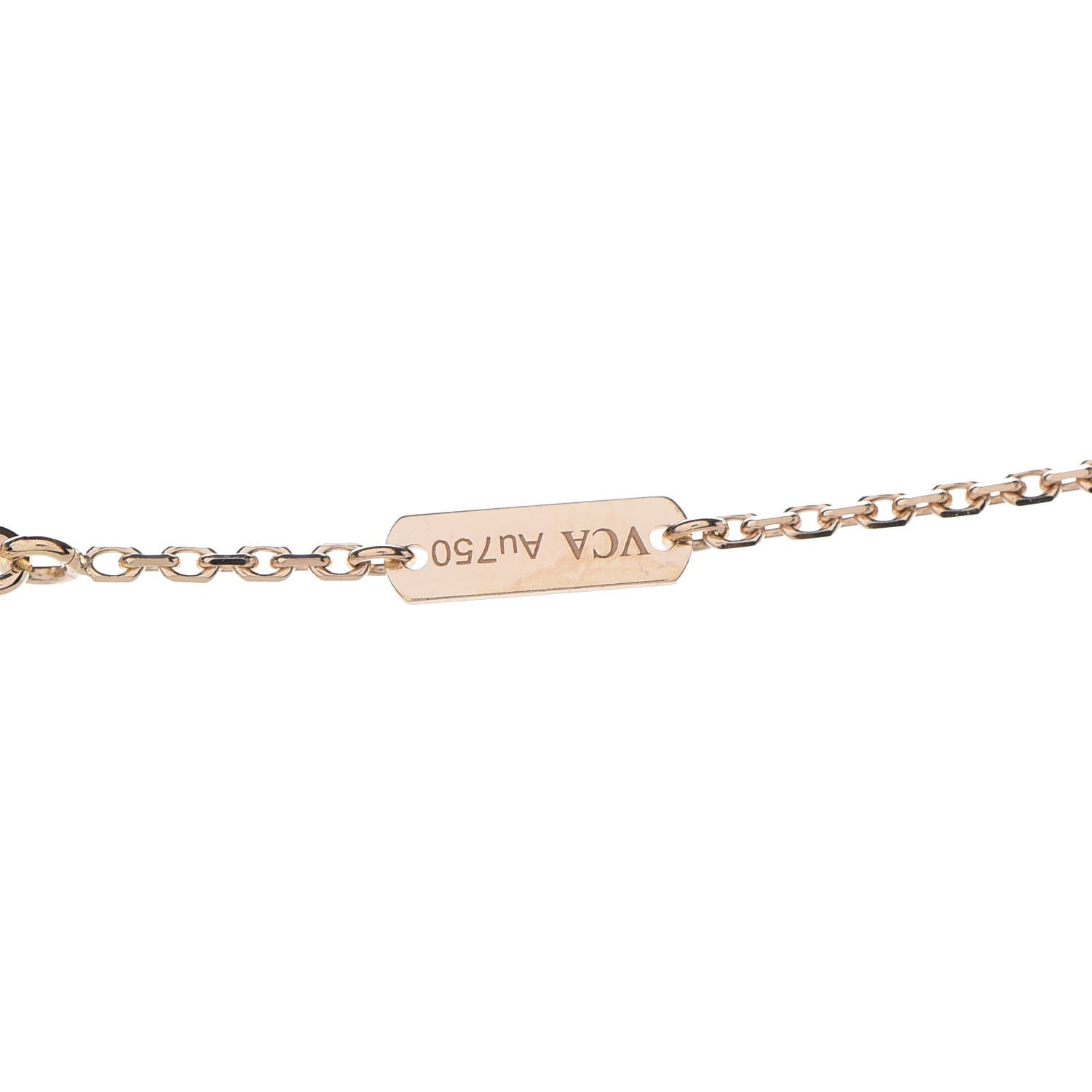 Van Cleef & Arpels 18K Yellow Gold Vintage Alhambra Pendant Necklace 7 of 7