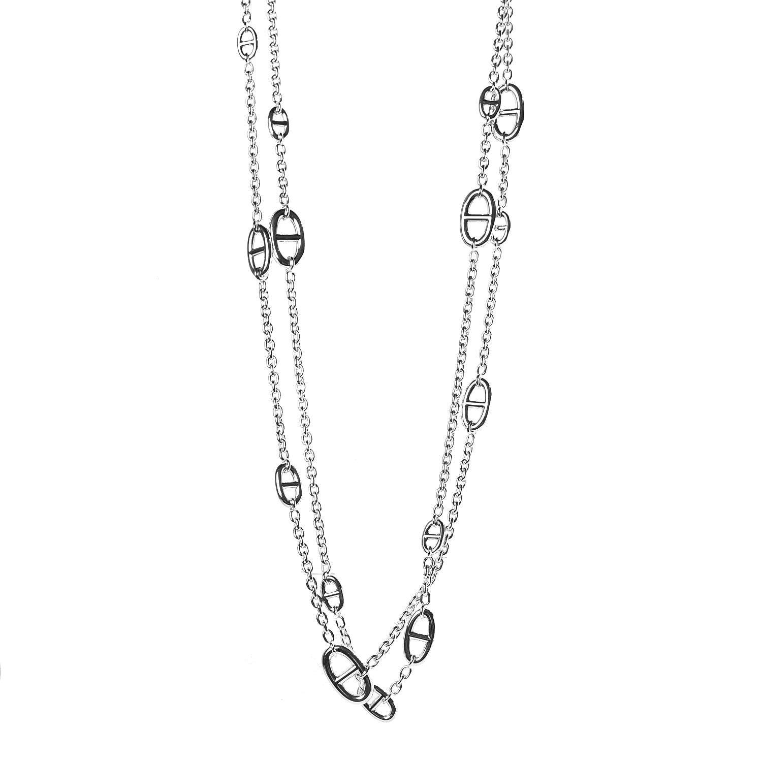 Hermes Sterling Silver Farandole Necklace 160 1 of 7