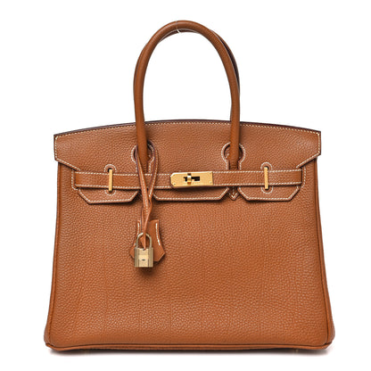 Hermes Togo Birkin 30 Gold 1 of 10