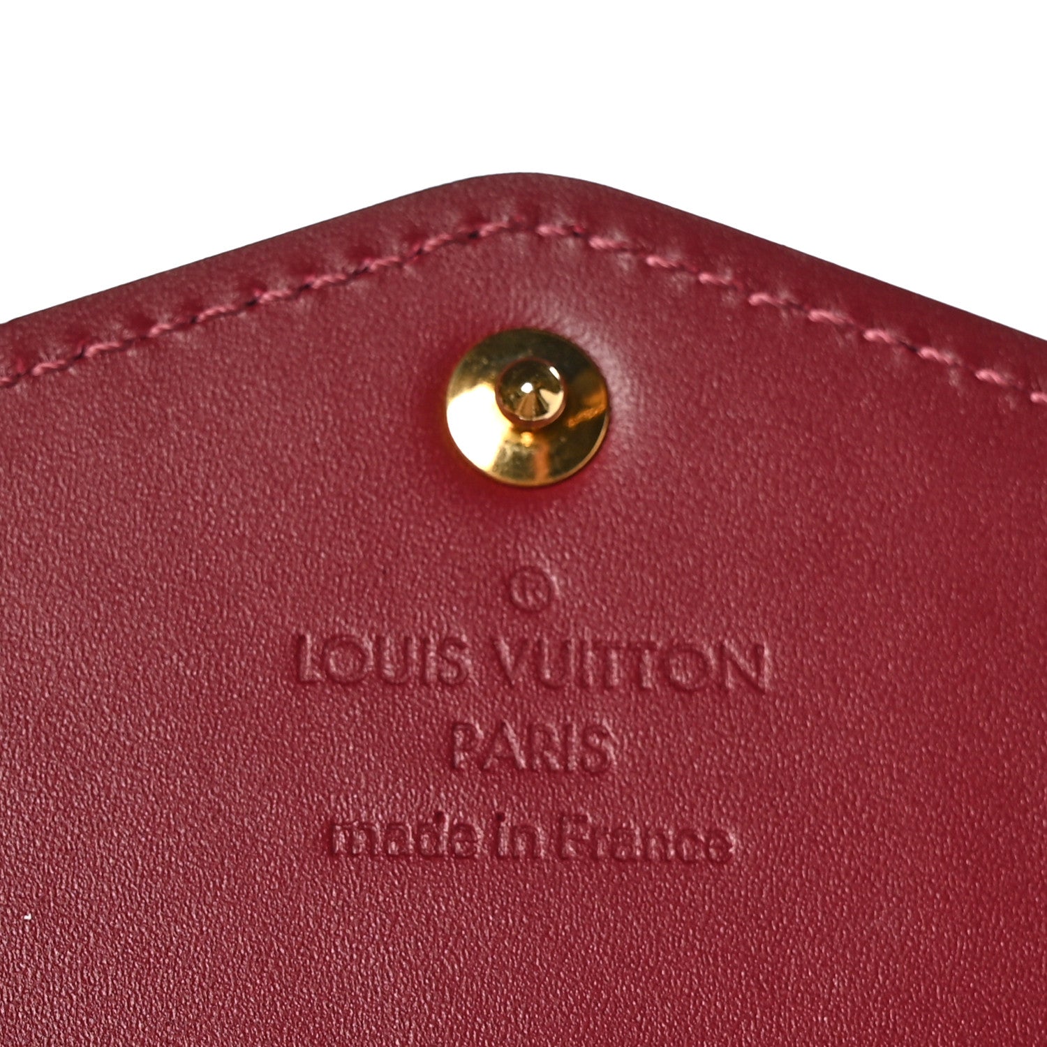 Louis Vuitton Vernis Sarah Wallet NM Magenta Ombre 7 of 7